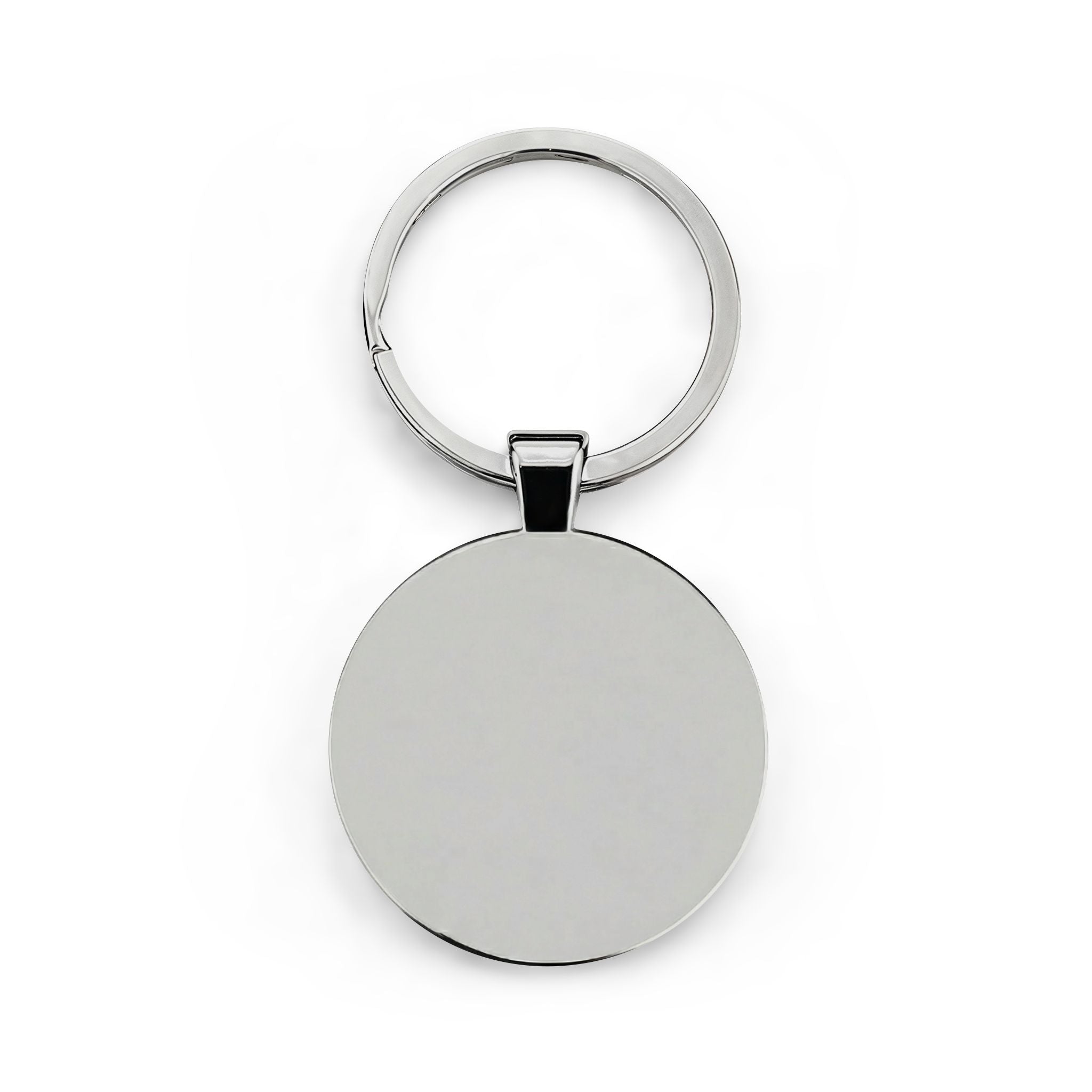 Hockey Thumbs-Up Round Stainless Steel Keychain — Sports Fan Gift